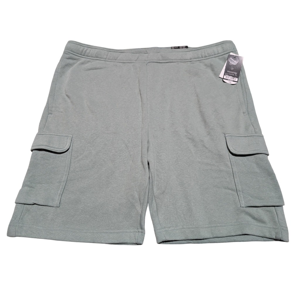 Xersion Cargo Shorts Mens XL Green Quick-Dri Fleece Regular Fit Athletic Casual